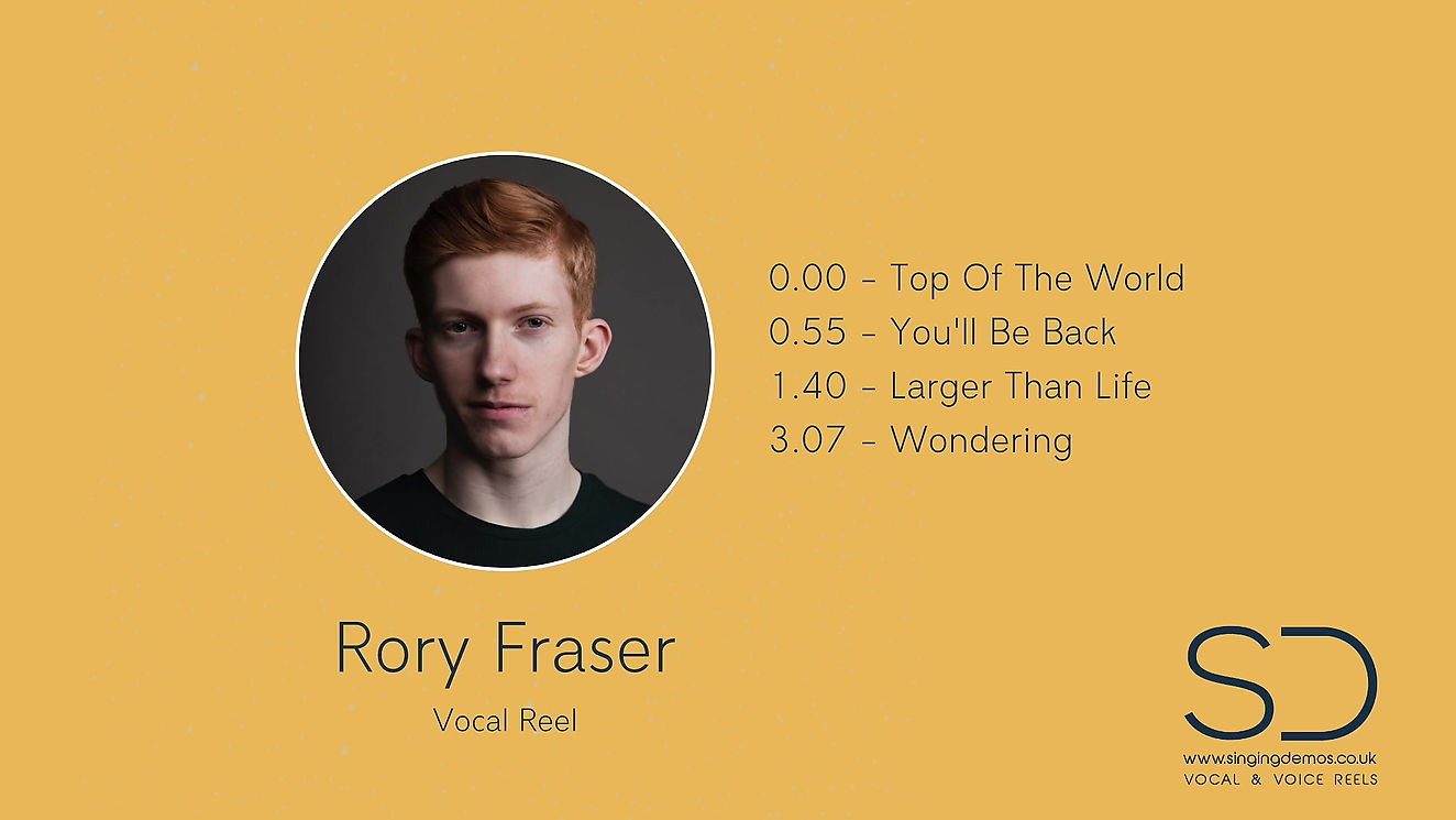 Rory Fraser - Vocal Reel